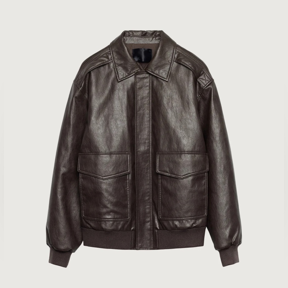OAK + FORT Vegan Leather Bomber